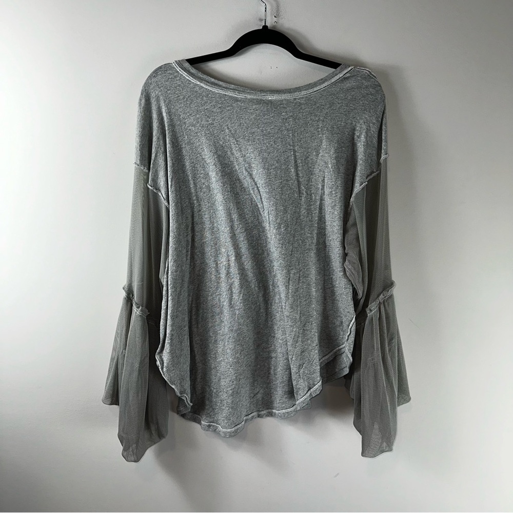 Free People Still Got It Shirt in Gray Women Size S - Picture 7 of 10